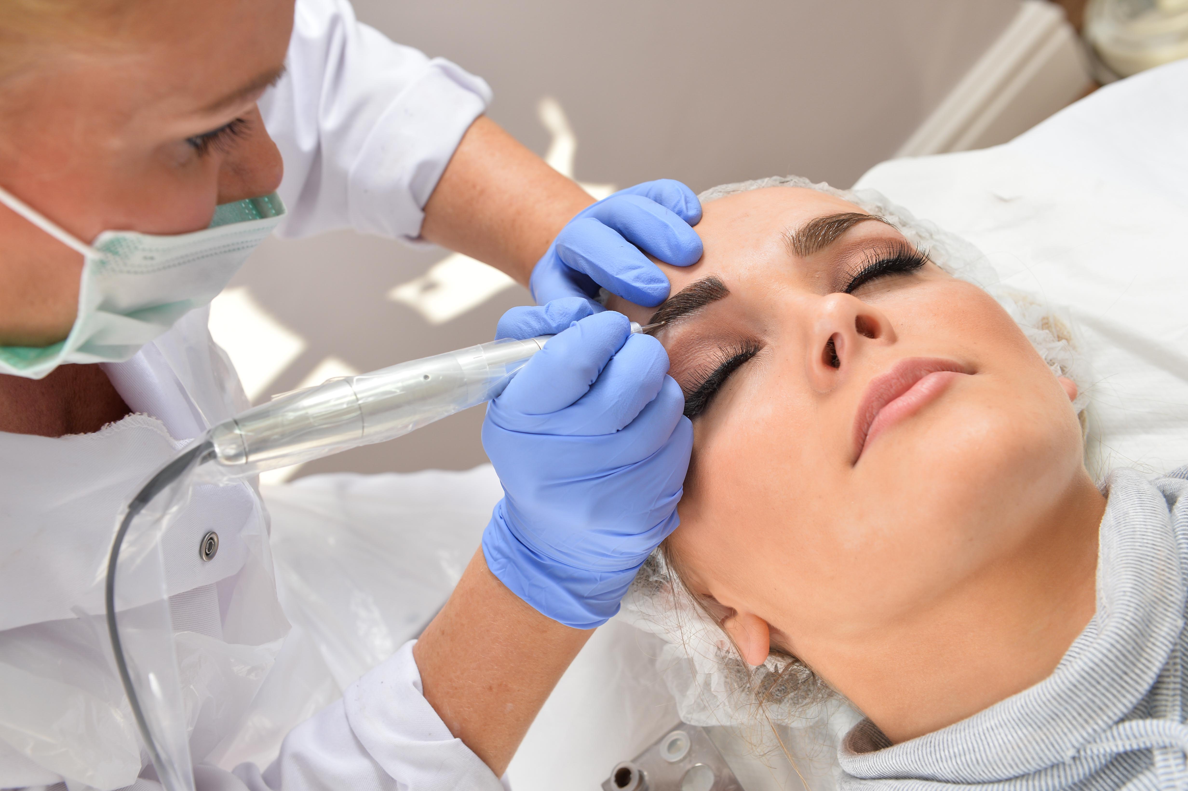 Marcia performing professional treatment